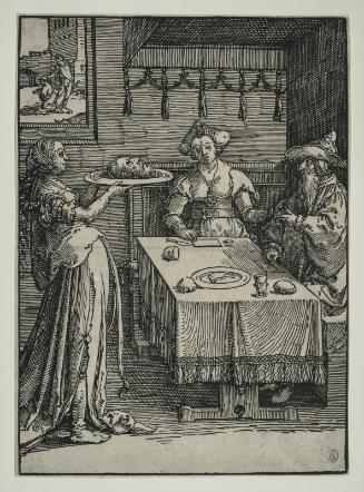Salome Presenting the Head of John the Baptist to Herod and Herodias  (from the series The Small Power of Women, block 6 of 6)
