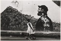 Fidel en el muro