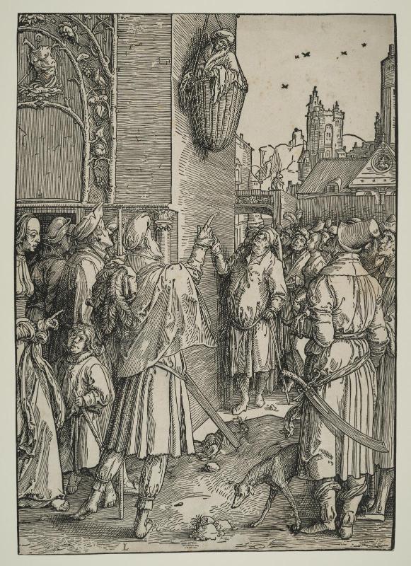 The Poet Virgil Suspended in a Basket (from the series the Large Power of Women)