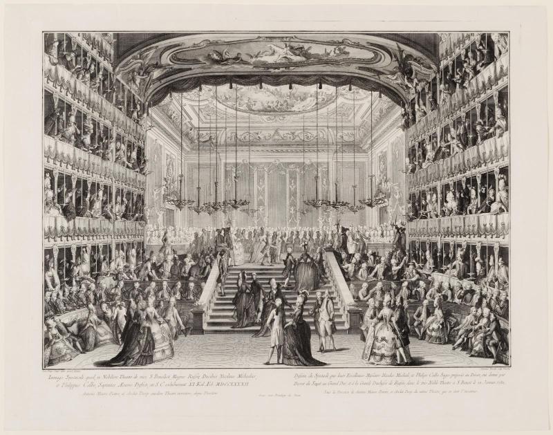 Celebrations in Honor of the Russian Grand Duke and Duchess in the Theater of Saint Benedict