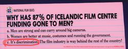 Why Has 87% of Icelandic Film Centre Funding Gone to Men?