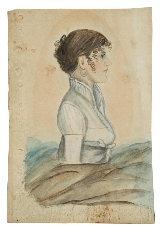 Portrait of a Woman with Forehead Curls