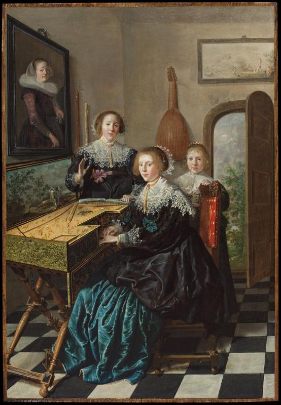 Women at a Virginal Making Music