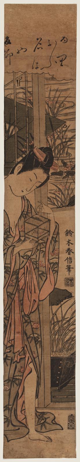 Woman Holding Insect Cage