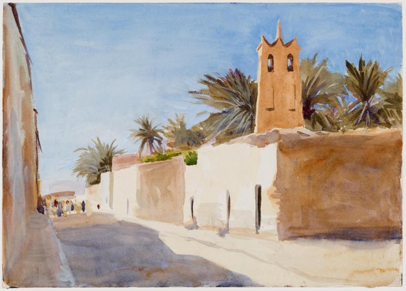 Buildings with Palm Trees, Biskra