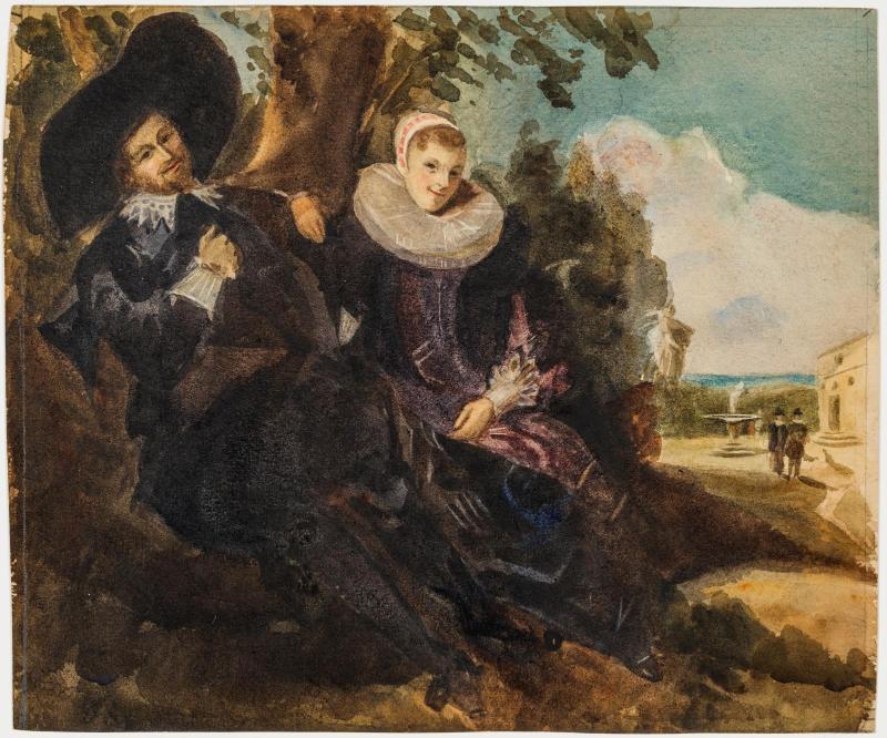 Copy after a Double Portrait by Frans Hals