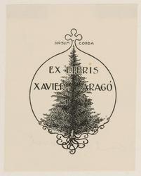 Bookplate of Xavier Arago