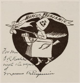 Bookplate for Dr. Marcus Benjamin