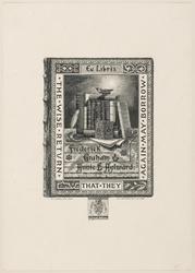 Bookplate for Frederick Graham & Annie E. Aylward