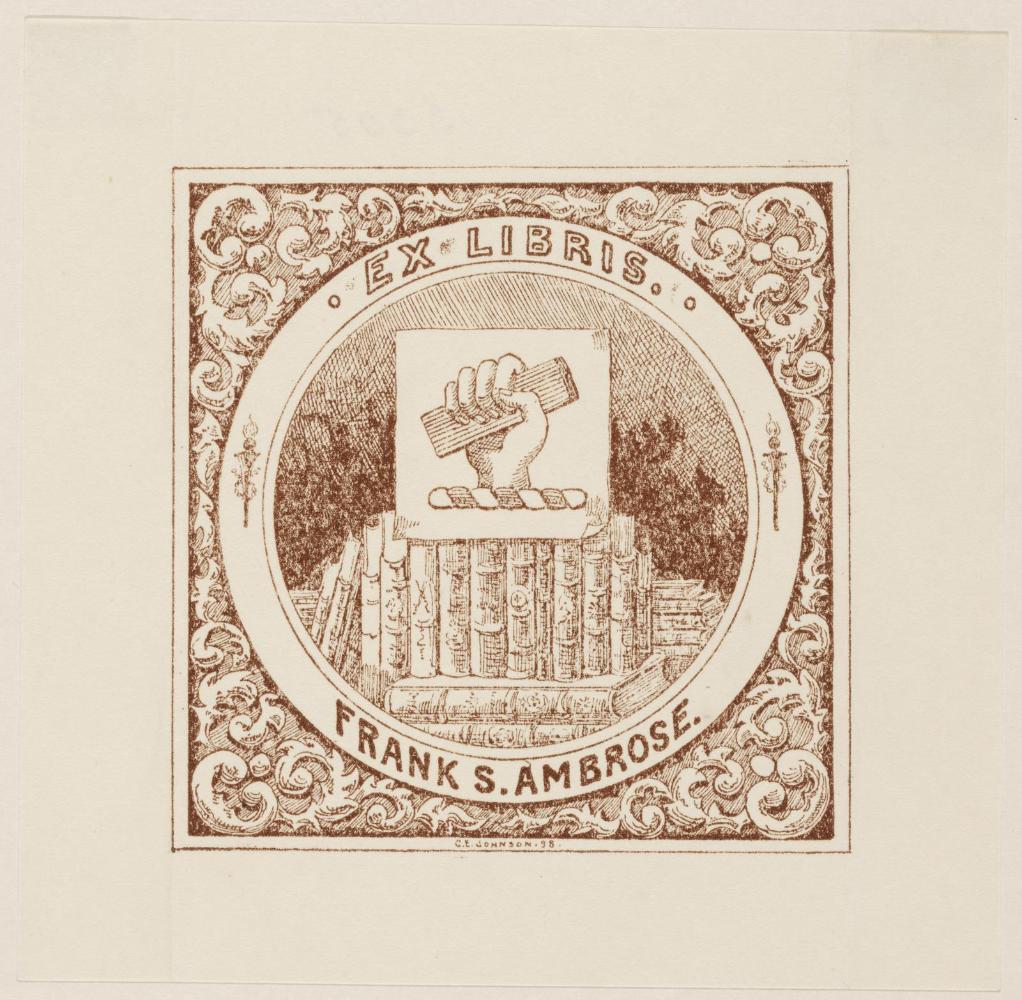 Bookplate for Frank S. Ambrose