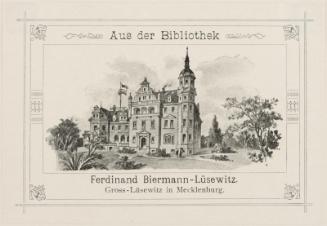 Bookplate: Ferd. Biermann-Lüsewitz