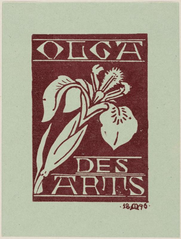 Bookplate: Olga des Arts