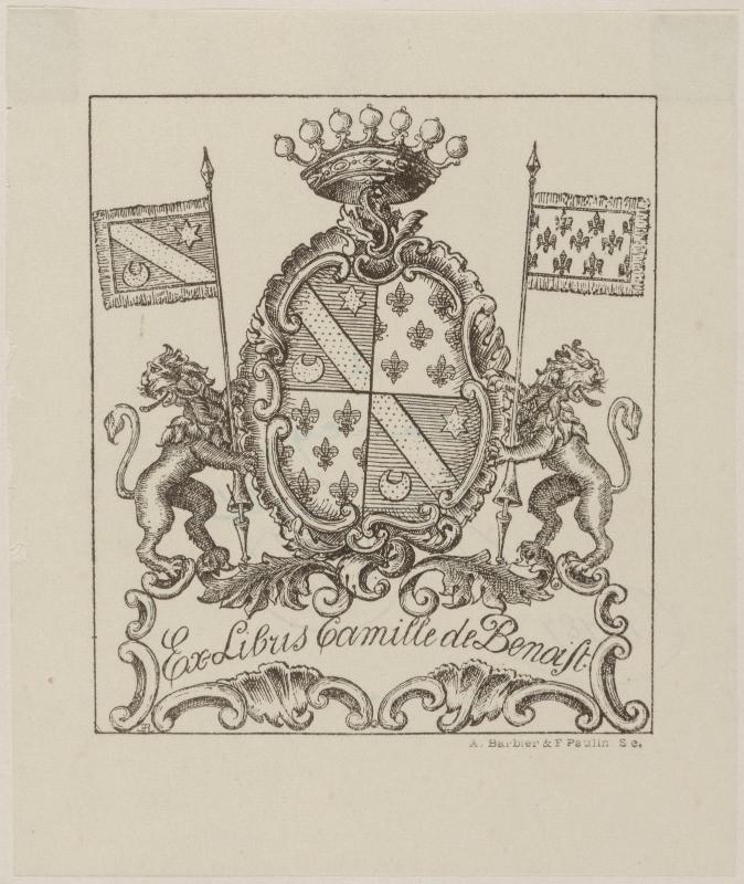 Bookplate: Camille de Benoist