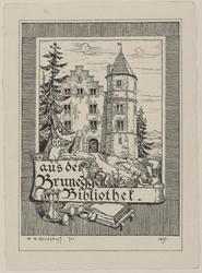Bookplate: Brunegger Bibliothek