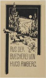 Bookplate for Hugo Amberg