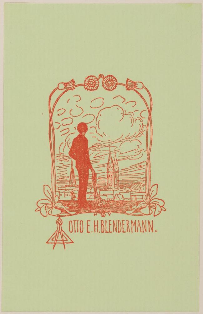 Bookplate: Otto E. H. Blendermann