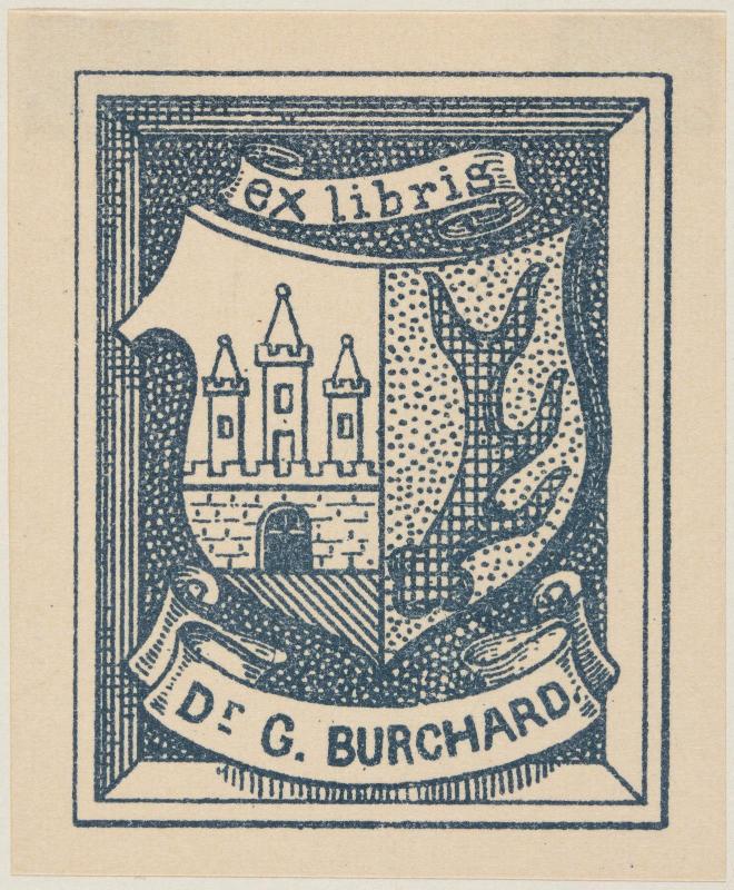 Bookplate: Dr. G. Burchard