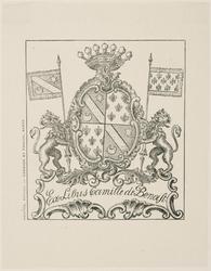 Bookplate: Camille de Benoist (Arms)