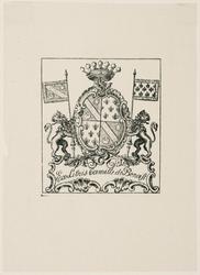 Bookplate: Camille de Benoist (Arms)