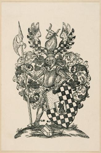 Bookplate of Johann Georg Adam, Freiherr von Hoheneck