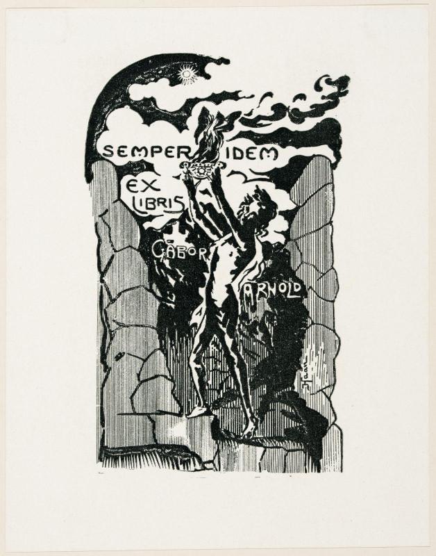 Bookplate for Arnold Gábor
