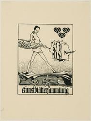 Bookplate: Kunstblättersammlung