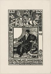 Bookplate: George Wilhelm Heiur. Ehrhardt