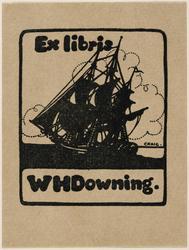 Bookplate: W. H. Downing