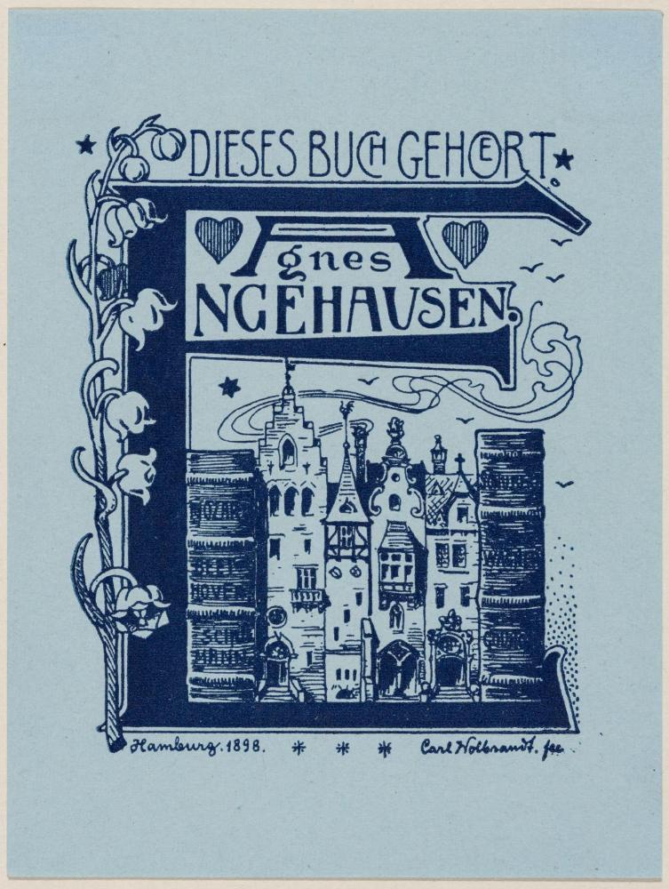 Bookplate: Anes Engehausen