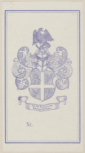 Bookplate: Eduard Dillmann