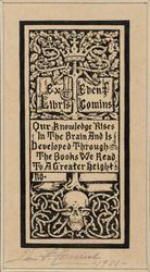 Bookplate: (Quot.) Eben F. Comins