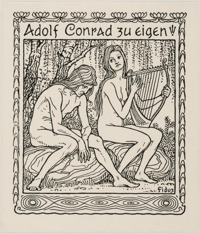 Bookplate of Adolf Conrad