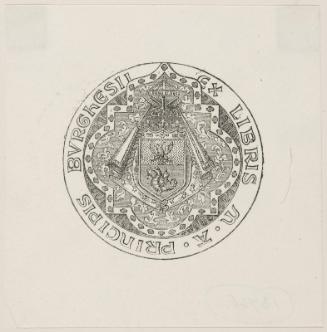 Bookplate: M.A. Principis Burghesü