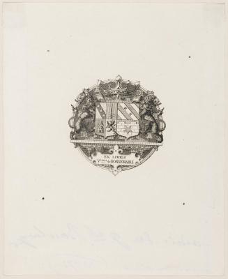 Bookplate: Viscountesse de Bonnemains