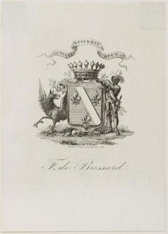 Bookplate: F. de Brossard