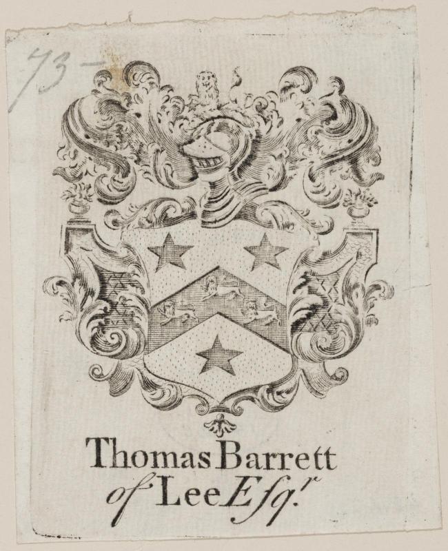 Bookplate: Thomas Barrett
