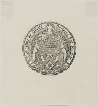 Bookplate: Comte Jacques des Garets