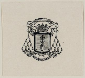 Bookplate: (Motto) [Mgr. Double évègue de Tarbes?]