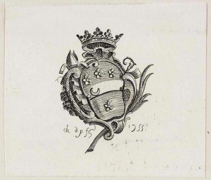 Bookplate: [Abbé Alliot almoner of Stanislao, King of Poland]
