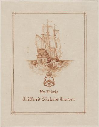 Bookplate: Clifford Nickles Carver