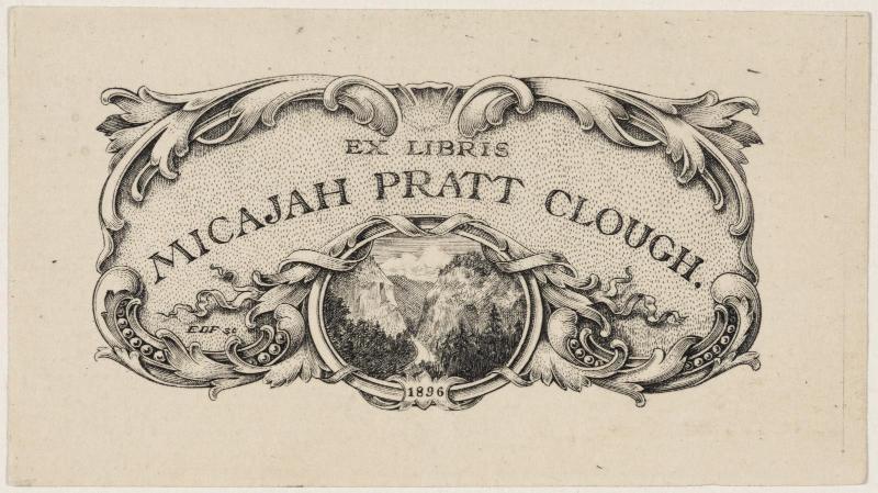 Ex-libris: Micajah Pratt Clough