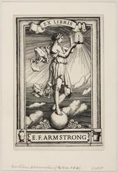 Ex libris:  E. F. Armstrong