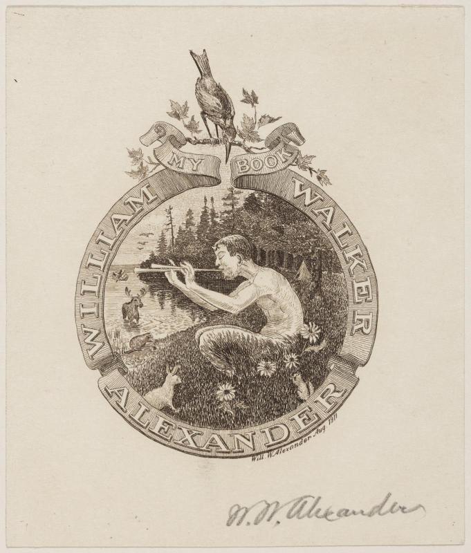 Bookplate of William Walker Alexander