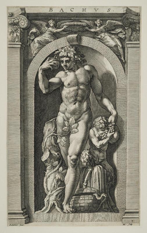 Bacchus (from Eight Antique Gods series, 1 of 8 plates)