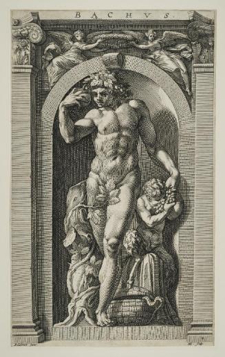 Bacchus (from Eight Antique Gods series, 1 of 8 plates)
