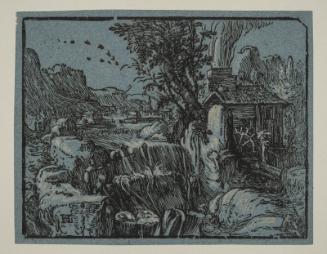 Landscape with Waterfall (from a set of Landscapes)