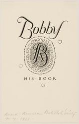 Bookplate of Bobby