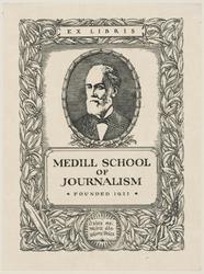 Bookplate of the Medill School of Journalism