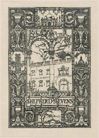 Bookplate of Shepherd Stevens