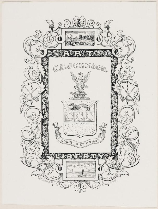 Bookplate for G. E. Johnson